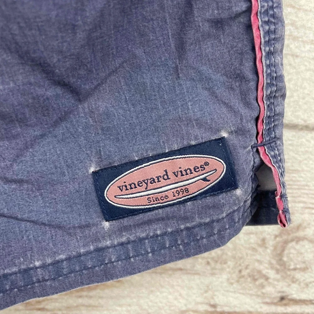 Vineyard Vines Boys XL Navy Blue‎ Swim Trunks Mesh Lined Board Shorts Preppy